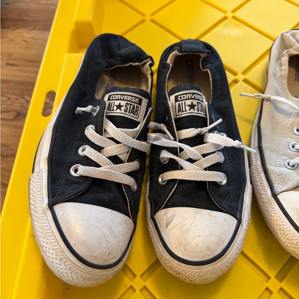 Converse women’s  Black and White Sneakers